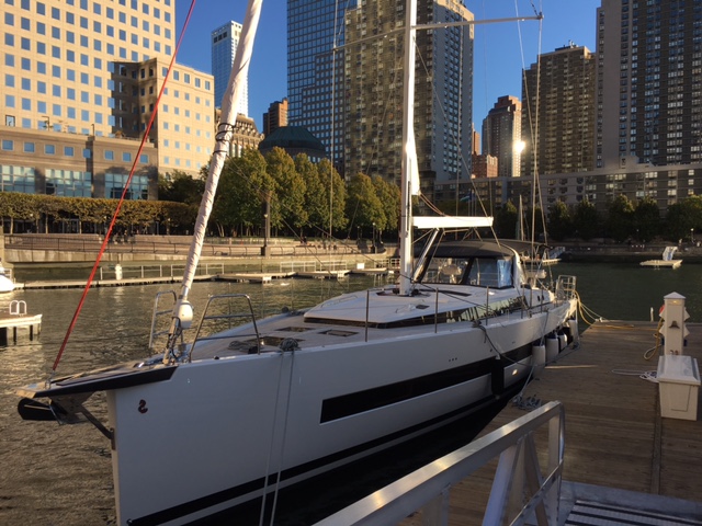 Beneteau Oceanis Yacht 62 #001 at her new home @ North Cove Marina NYC